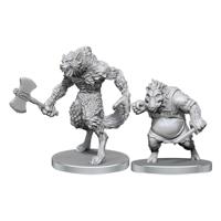 Pathfinder Deep Cuts Unpainted Miniatures Werewolf & Wereboar Pathfinder Deep Cuts Unpainted Miniatures Werewolf & Wereboar