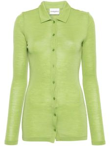 Claudie Pierlot cardigan en laine à manches longues - Vert