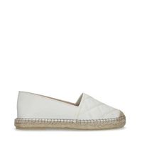 Manfield leren espadrilles off white - thumbnail