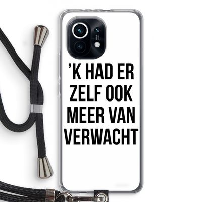 Meer verwacht: Xiaomi Mi 11 Transparant Hoesje met koord