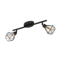 Eglo Zwarte plafondlampZapata 1 2-lichts - 32766