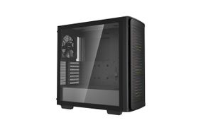 DeepCool CK560 Midi-tower Behuizing, Gaming-behuizing Zwart 4 voorgeïnstalleerde LED-ventilators