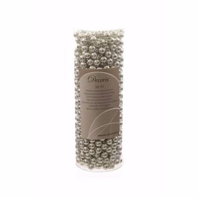 Kerst zilveren kralenslinger Mystic Christmas 10 mtr