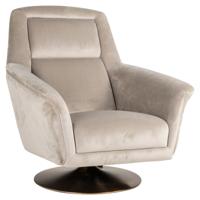 Fauteuil Nora khaki fluweel
