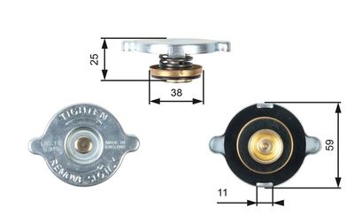 Radiateurdop RC122