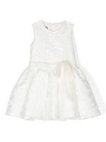 La Stupenderia robe à fleurs brodées - Blanc