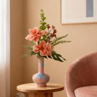 Handgebonden Kunstboeket Mia Oslo Roze