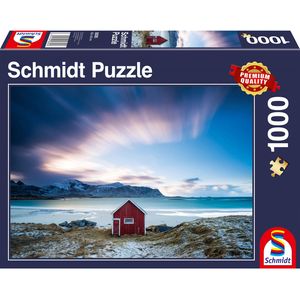 Schmidt Spiele Hut at the Atlantic coast Blokpuzzel 1000 stuk(s) Wereld