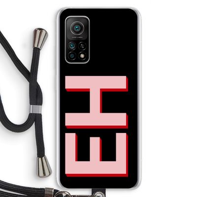 Monogram: Xiaomi Mi 10T 5G Transparant Hoesje met koord