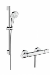 Hansgrohe Croma Select E Vario Glijstangset 65cm.met Ecostat Comfort Therm. Chroom