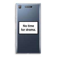 No drama: Sony Xperia XZ1 Transparant Hoesje - thumbnail