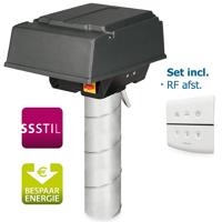 [tweedekans] Pijpdakventilator Mpv-10wr Met Rf-bediening - Max 380 M3/h - Aansluiting Ø 125mm