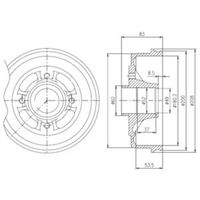 Delphi Diesel Remtrommel BFR272