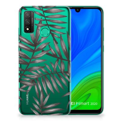 Huawei P Smart 2020 | TPU Case | Leaves Grey Huawei P Smart 2020 | TPU Case | Leaves Grey