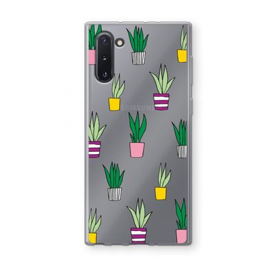 Sanseveria: Samsung Galaxy Note 10 Transparant Hoesje
