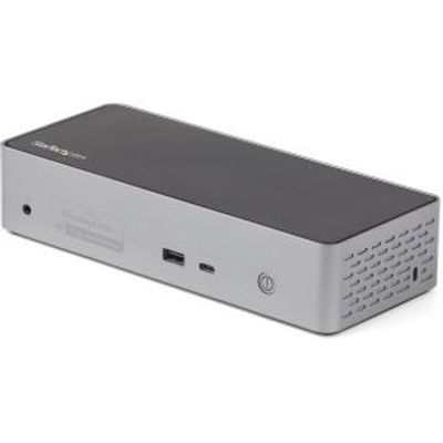 StarTech.com USB-C Dock, 4K 60Hz Quad Monitor DisplayPort & HDMI, Universeel USB Type-C Docking Stat