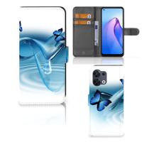 OPPO Reno8 | Telefoonhoesje | Met pasjeshouder | Vlinders