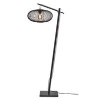 GOOD&MOJO Vloerlamp Cango - Bamboe Zwart|Zwart - 62x40x150cm