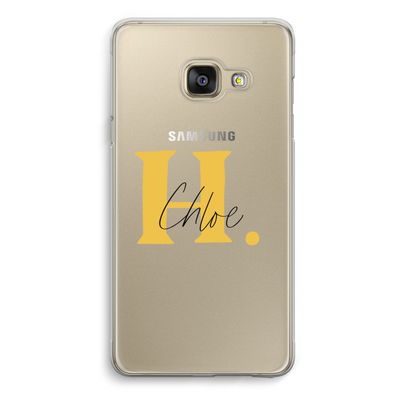 Amber Script: Samsung A3 (2017) Transparant Hoesje