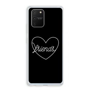 Friends heart black: Samsung Galaxy S10 Lite Transparant Hoesje