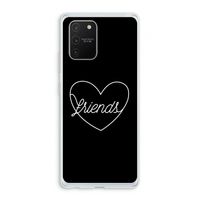 Friends heart black: Samsung Galaxy S10 Lite Transparant Hoesje