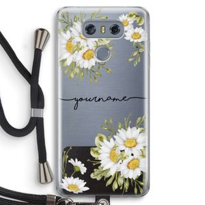 Daisies: LG G6 Transparant Hoesje met koord