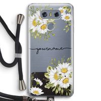 Daisies: LG G6 Transparant Hoesje met koord