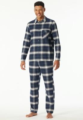 Schiesser Schiesser Heren Pyjama Long nightblue 182029 48/S