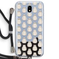 Uilen: Samsung Galaxy J5 (2017) Transparant Hoesje met koord