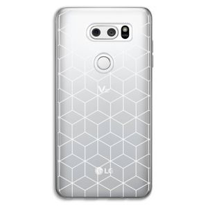 Zwart-witte kubussen: LG V30 Transparant Hoesje