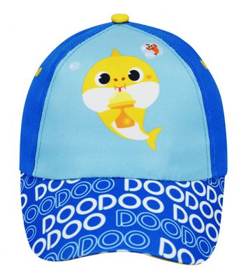 Pinkfong pet Baby Shark junior polyester blauw/wit mt 50