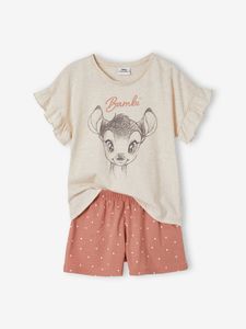 Pyjashort meisje Disney® Bambi gechineerd beige