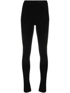 Patrizia Pepe legging Essential à taille à logo - Noir