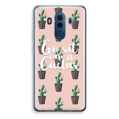 Cactus quote: Huawei Mate 10 Pro Transparant Hoesje