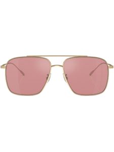 Oliver Peoples lunettes de soleil Dresner à monture pilote - Or