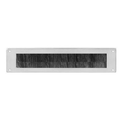 Intersteel tochtwering - rechthoekig - 340x76 mm - RVS