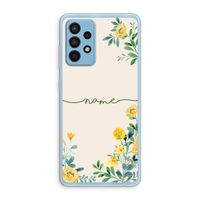 Gele bloemen: Samsung Galaxy A52 Transparant Hoesje