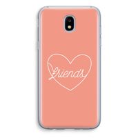Friends heart: Samsung Galaxy J5 (2017) Transparant Hoesje
