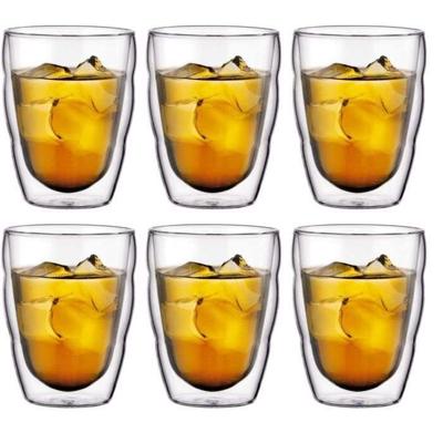 Set van 6 thermoglazen - BODUM - Pilatus - Dubbelwandig - 0,25 l - Transparant