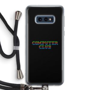 Retro: Samsung Galaxy S10e Transparant Hoesje met koord
