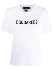 DSQUARED2 t-shirt en coton à logo imprimé - Blanc