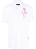 Philipp Plein polo Skull & Bones - Blanc - thumbnail