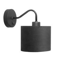 Highlight WandlampCollo zwart met schakelaar met kap - W3531.01 + O4420.01