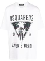 DSQUARED2 t-shirt à logo imprimé - Blanc