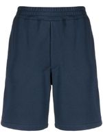 Alexander McQueen short de sport à bande logo - Bleu - thumbnail