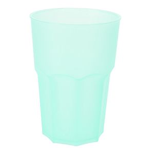 Drinkbekers - 1x stuks - onbreekbaar kunststof - mintgroen - 480 ml