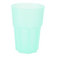 Drinkbekers - 1x stuks - onbreekbaar kunststof - mintgroen - 480 ml