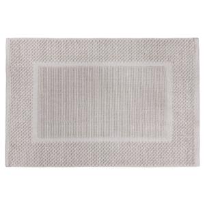 Differnz Basics badmat 100% katoen - geschikt voor vloerverwarming - 50 x 80 cm - steengrijs