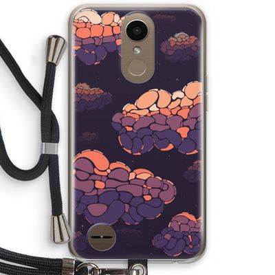 Patroon Wolken: LG K10 (2017) Transparant Hoesje met koord