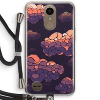 Patroon Wolken: LG K10 (2017) Transparant Hoesje met koord